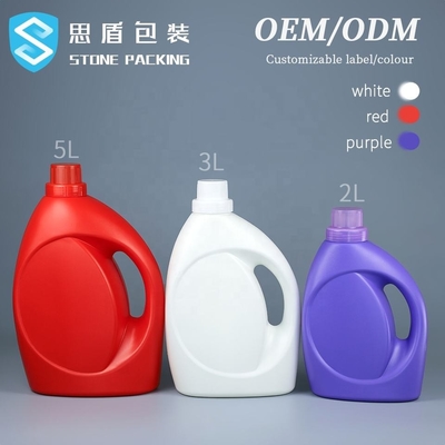 2L 3L 5L Liquid Laundry Detergent Bottle Empty Detergent Bottles Jug Drum With Crown Cap