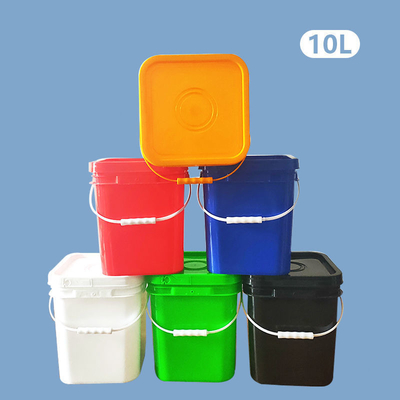 10L Square HDPE Plastic Container For Dry Goods Packing Liquid Storage