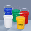 Waterproof 20L Plastic Pail Plastic Bucket With Lid Liquid Container For Coating