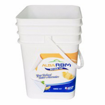 Stick Label 20 Litre Paint Bucket White Paint Square Plastic Bucket
