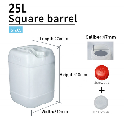 15.25 Inches 5 Gallon Chemical Containers Alkali Medicament 25 Ltr Jerry Can