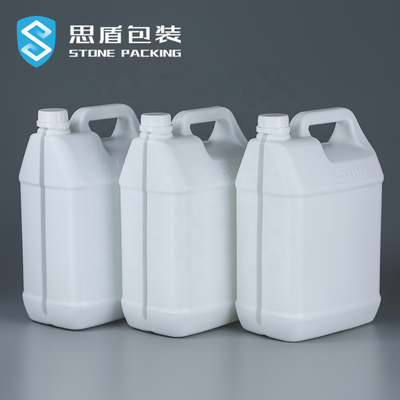 220G Square HDPE Bottle Empty 5l Containers Acid Alkali Resistant