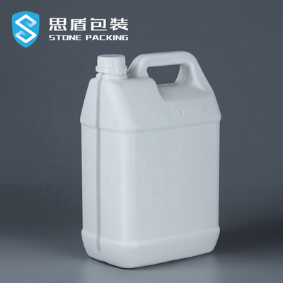 220G Square HDPE Bottle Empty 5l Containers Acid Alkali Resistant