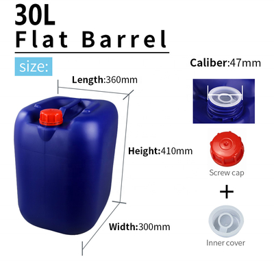 Food Grade 30l Square Plastic Barrel With Handle 1.5KG