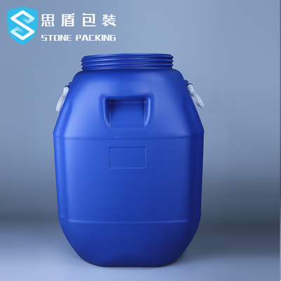 80*47mm 50L Plastic Drum Plastic Chemical Containers Open Top With Handle