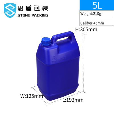 Caliber 45mm HDPE Plastic Bottle 5l