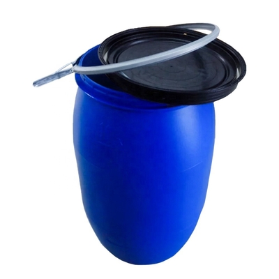 Cylindrical Blue Chemical 200l 55 Gallon Plastic Drum 585*970mm 9kg