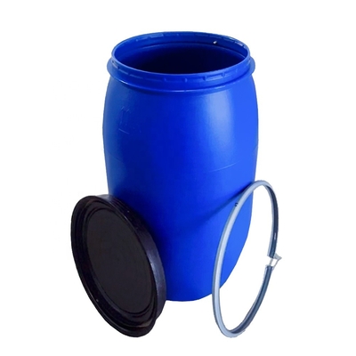 Cylindrical Blue Chemical 200l 55 Gallon Plastic Drum 585*970mm 9kg