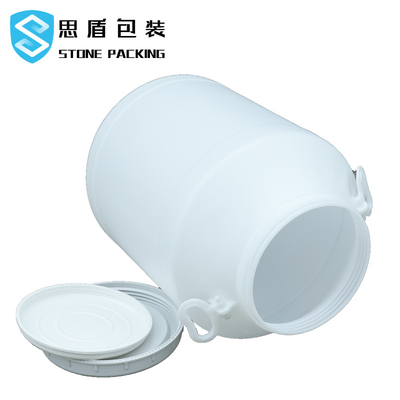 Liquids Packaging Cylinder 160L Blue HDPE Plastic Container Drum 80 Degree