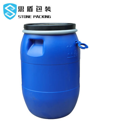 Round Plastic HDPE 100% 120l Blue Chemical Barrel Open Top