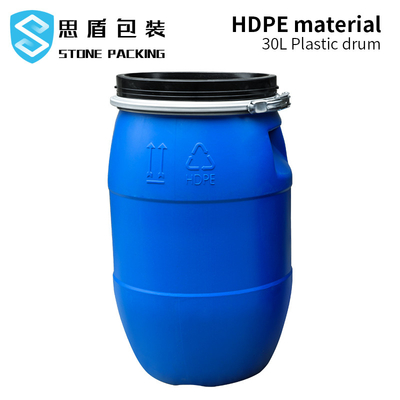 Cylinder HDPE Plastic Container 30l 160l With Iron Hoop