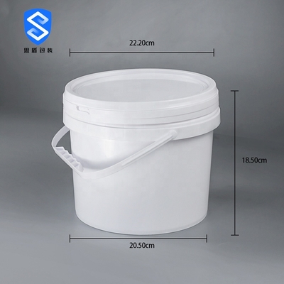 5L 1 Gallon High Density Polyethylene Bucket Food Safe ISO 9001