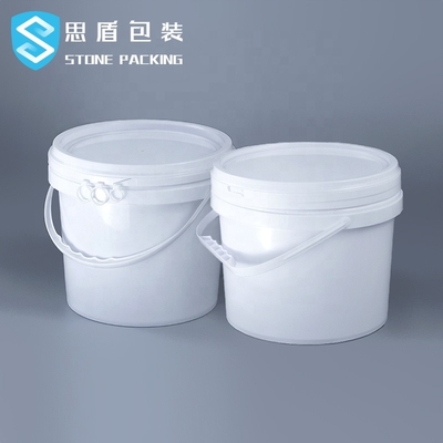 1.1mm Thickness 5 Gallon Plastic Paint Bucket With Handle 10L 18L 20L