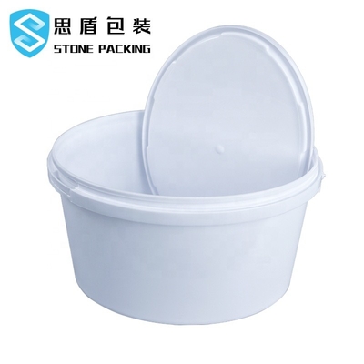 Oval 1 Gallon Chemical Containers Oval Round Bucket With Lid 265*265mm