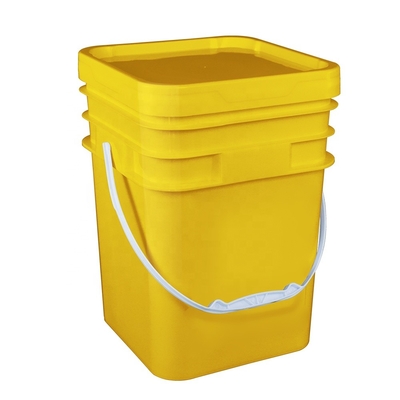 ISO 9001 5 Gallon Chemical Containers White Bucket 141*103*120mm