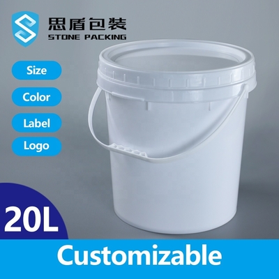 Top Dia 30cm 20 Litre Paint Bucket With Handle 90 Mils Thick
