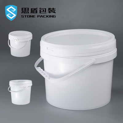 CMYK White 5 Gallon 20 Litre Paint Bucket With Lid Plain Lacquered