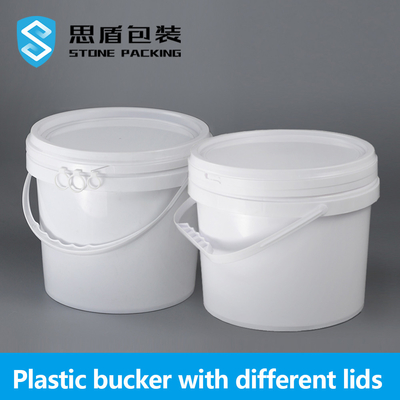 CMYK White 5 Gallon 20 Litre Paint Bucket With Lid Plain Lacquered