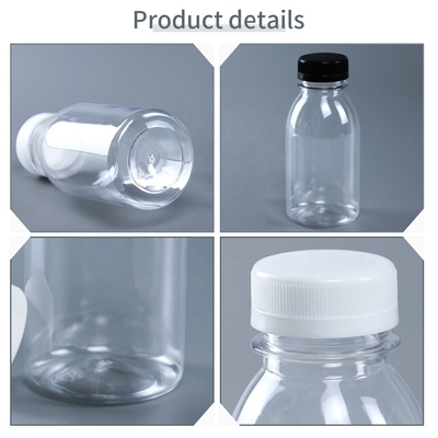 Household Products 34mm Clear Plastic PET Plastic Bottles 250ml 28g