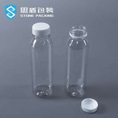 Decal 350ml Empty PET Plastic Bottles With PP Screw Cap 31g