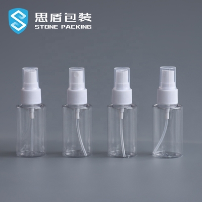 Recyclable 40ml Alcohol Transparent PET Spray Bottle 73*34mm