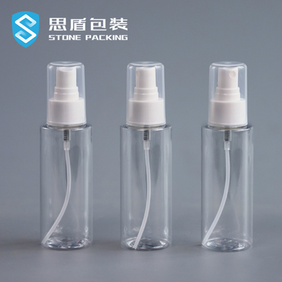 Transparent 18mm 100ML PET Spray Bottle With Nozzle 13g
