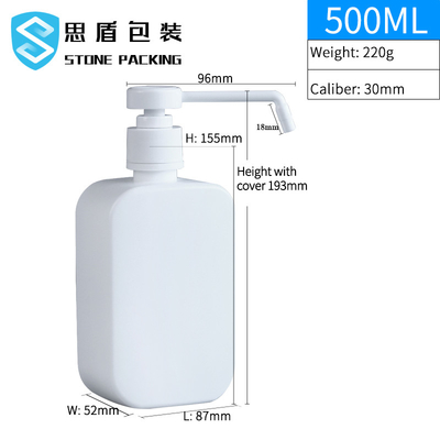 Acid Etch 500ml Plastic Pump PET Spray Bottles For Clean Liquid