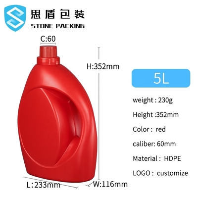 SIDUN Laundry 352mm Blank Empty Detergent Bottles 2L 3L 5L