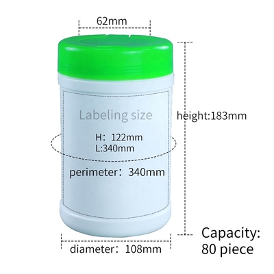 Washing Powder Alcohol Cotton Wet Sanitizer Wipes Bucket OEM ODM