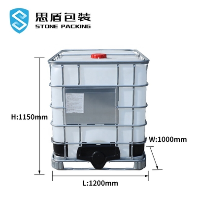 HDPE Metal Chemical Square Tank 1000 Ltr Tare Weight 56kg