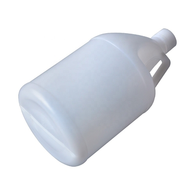 Translucent 3.8L HDPE Round 1 Gallon Chemical Containers With Handle